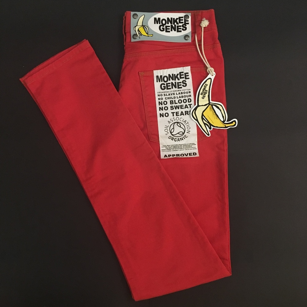 Monkee Genes Red Skinny Jeans Organic Cotton, 29